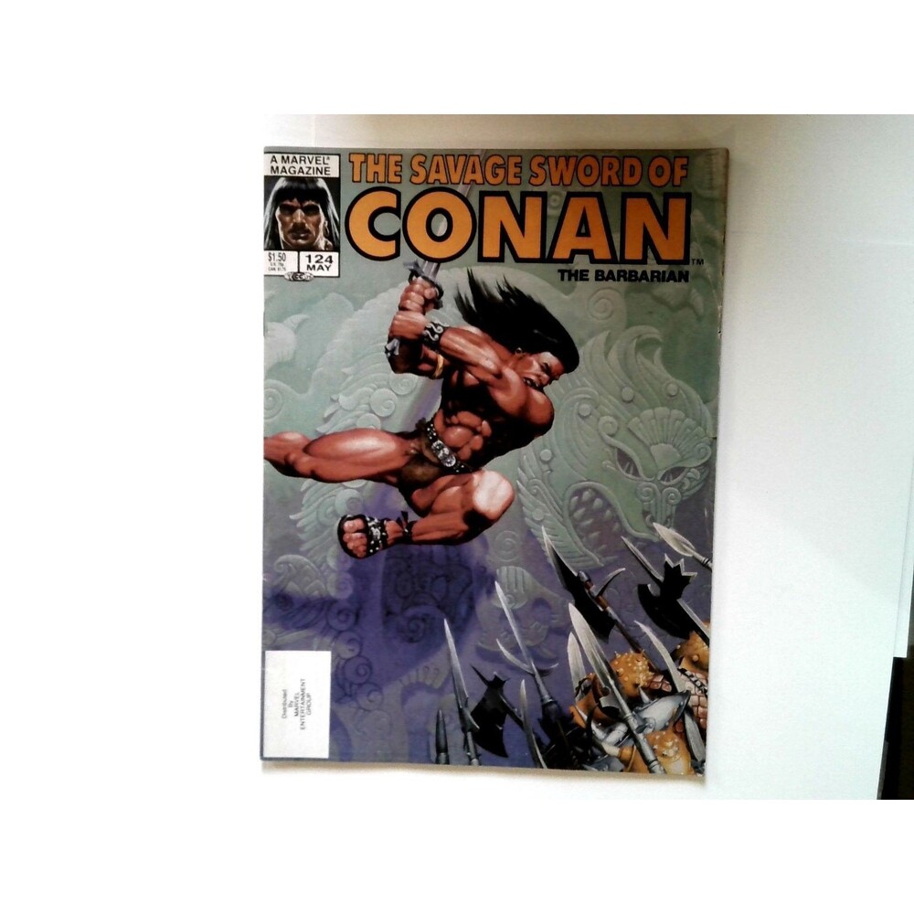 Savage Sword of Conan #124 Marvel 1986 Magazine Black & White